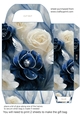 Blue and silver floral gift bag 8