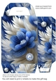 Blue and silver floral gift bag 9