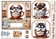 6x6 aprox I need coffee pup card front 2