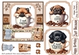 6x6 aprox I need coffee pup card front 4