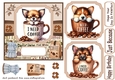 6x6 aprox I need coffee pup card front 6