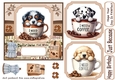 6x6 aprox I need coffee pup card front 7
