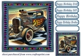 Birthday hot rod card front 5