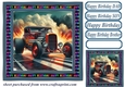 Birthday hot rod card front 9