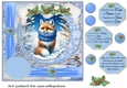 Blue winter fox card front 3