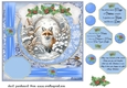 Blue winter fox card front 4