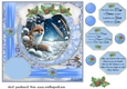Blue winter fox card front 5