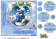 Blue winter fox card front 6