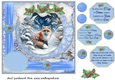 Blue winter fox card front 10
