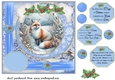 Blue winter fox card front 15