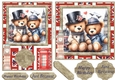 6x6 and 7x5(both aprox) Bears in London card fronts 4