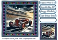 Birthday hot rod card front 12