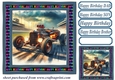 Birthday hot rod card front 13