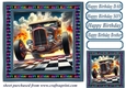 Birthday hot rod card front 20