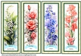 May-August Floral birth month bookmarks/toppers