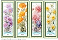 September-December Floral birth month bookmarks/toppers