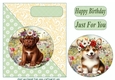 Floral pup card front (new) 3