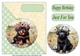 Floral pup card front (new) 6
