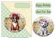 Floral pup card front (new) 7