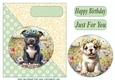Floral pup card front (new) 8