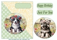 Floral pup card front (new) 10