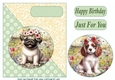 Floral pup card front (new) 11