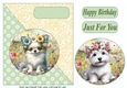 Floral pup card front (new) 12