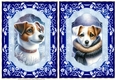2 Blue winter Jack Russel card fronts 2
