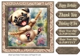 Pup playing in garden card front 5