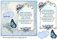 Blue rose Birthday card front 1