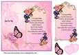 Blue rose Birthday card front 3