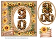 Age 90-100 Sunflower Birthday card front