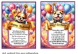 2 Birthday pup card fronts (7x5 aprox) 2