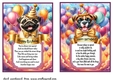 2 Birthday pup card fronts (7x5 aprox) 3