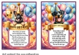 2 Birthday pup card fronts (7x5 aprox) 6