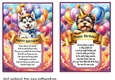 2 Birthday pup card fronts (7x5 aprox) 7