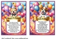 2 Birthday pup card fronts (7x5 aprox) 8