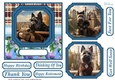 Scottish terrier out on the town card front 2