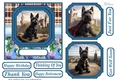 Scottish terrier out on the town card front 6