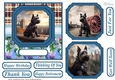 Scottish terrier out on the town card front 9
