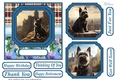 Scottish terrier out on the town card front 10