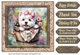 Floral Westie card front 3