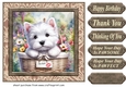 Floral Westie card front 5