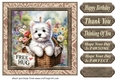 Floral Westie card front 6
