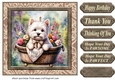 Floral Westie card front 9