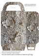 Leather and lace gift bag 4