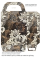 Leather and lace gift bag 6