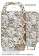 Leather and lace gift bag 9