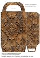 Leather and lace gift bag 10