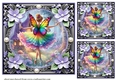 3 Rainbow fairy card fronts/toppers 1